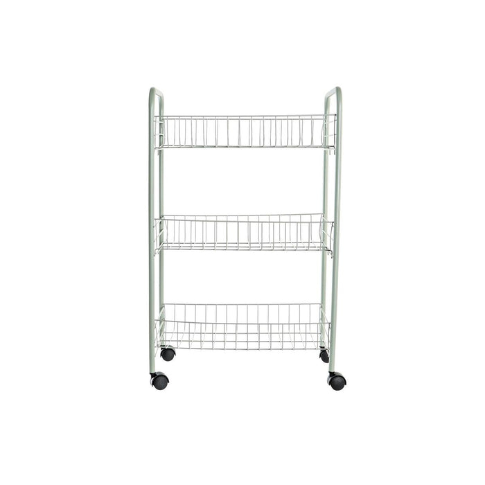 Serving trolley DKD Home Decor 40 x 26 x 62 cm Metal Green polypropylene