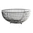 Fruit Bowl DKD Home Decor Black Metal 28 x 28 x 12 cm
