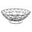 Fruit Bowl DKD Home Decor Black Metal 28 x 28 x 10 cm