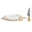 Cheeseboard DKD Home Decor Multicolour Bamboo Stoneware Tropical 28 x 18 x 3 cm