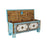 Chest DKD Home Decor Blue Brass Mango wood 116 x 40 x 45 cm