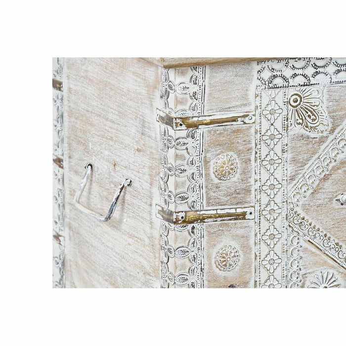 Chest DKD Home Decor White Brass Mango wood 89 x 40 x 48 cm