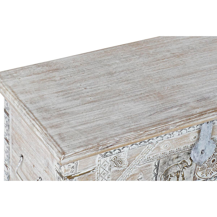 Chest DKD Home Decor White Brass Mango wood 89 x 40 x 48 cm