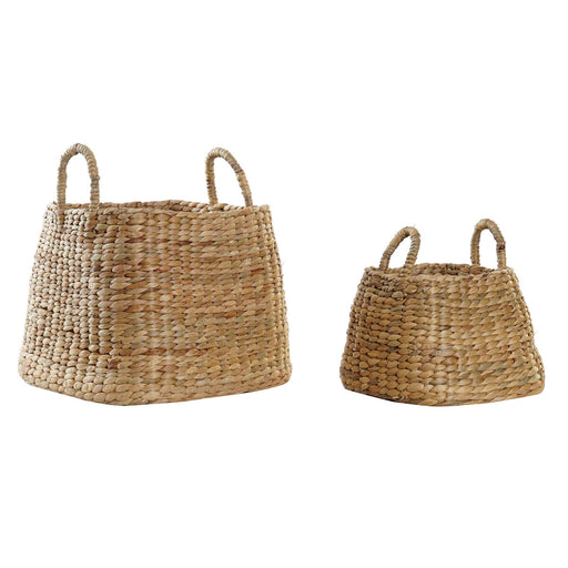 Basket set DKD Home Decor Natural Boho 37 x 37 x 30 cm