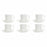 Piece Coffee Cup Set DKD Home Decor Natural Rubber wood White Stoneware 90 ml