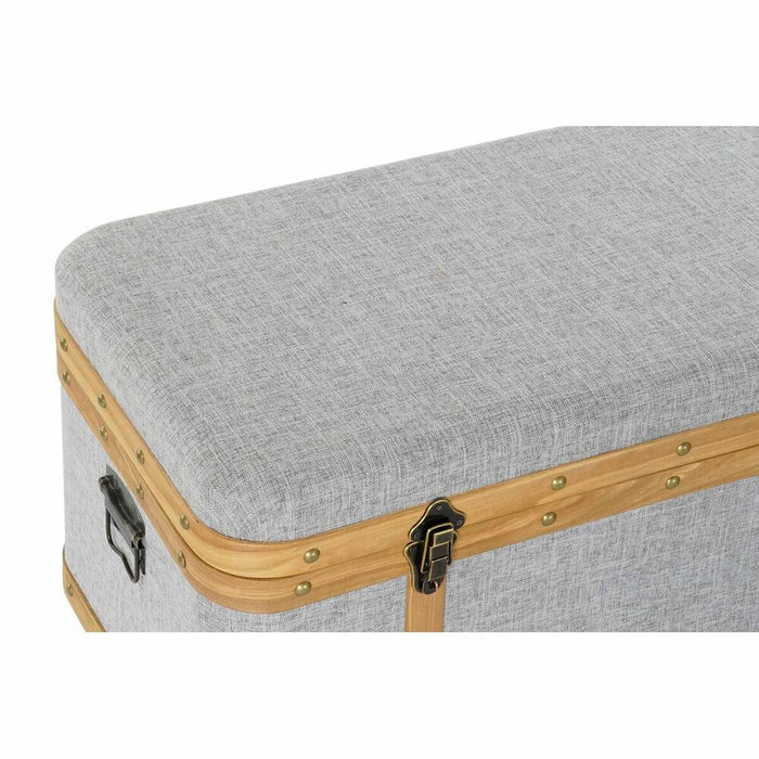 Set of Chests DKD Home Decor 80 x 42 x 42 cm Wood Polyester