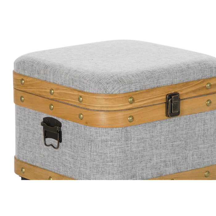 Set of Chests DKD Home Decor 80 x 42 x 42 cm Wood Polyester