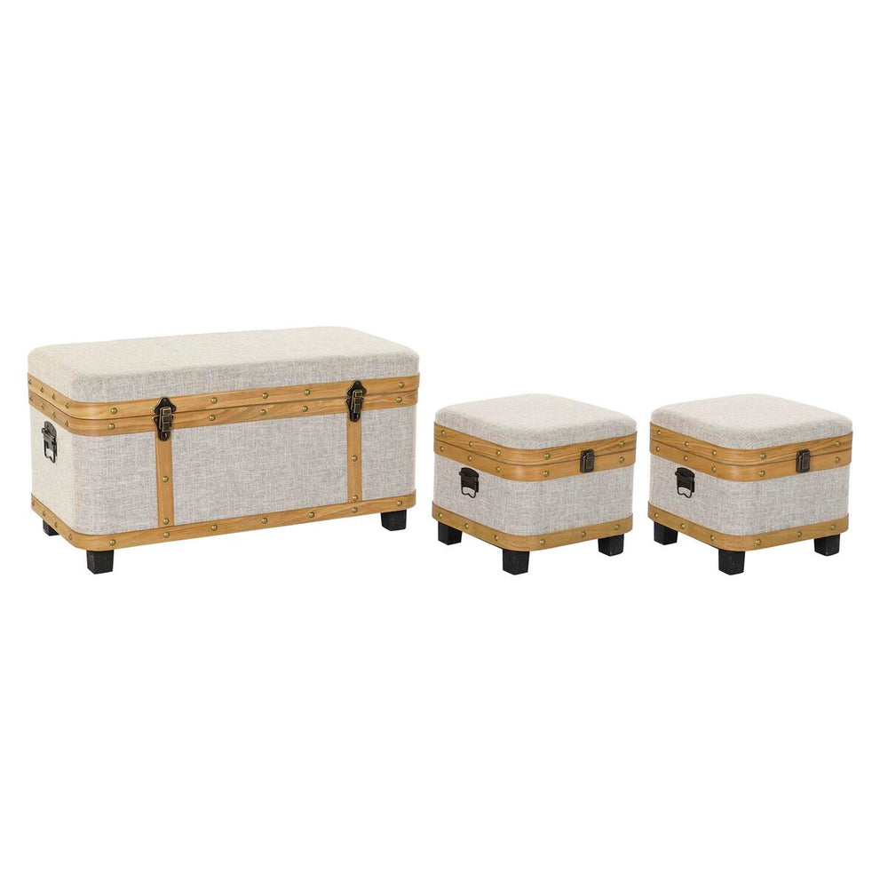 Set of Chests DKD Home Decor Wood 80 x 42 x 42 cm