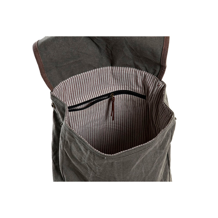Casual Backpack DKD Home Decor Canvas Bicycle Grey Brown (33 x 12 x 47 cm)