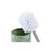 Bath Set DKD Home Decor Green Silver polypropylene Dolomite Tropical Leaf of a plant 9,5 x 9,5 x 37 cm