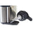 Soap dish DKD Home Decor Kitchen Black Silver Stainless steel ABS 18 x 13 x 16 cm