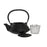 Teapot DKD Home Decor Black Stainless steel White (2 Units)