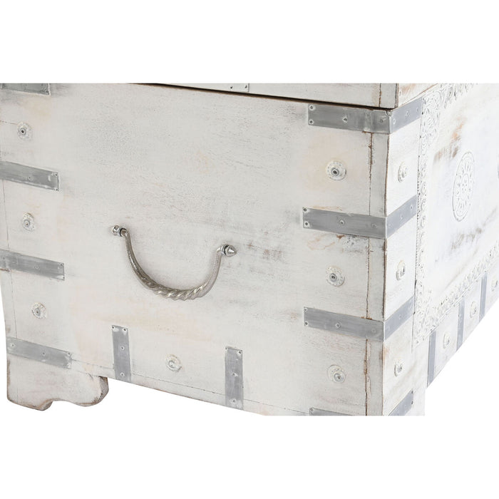 Chest DKD Home Decor White Light brown Mango wood 78,7 x 43 x 45,7 cm