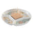 Snack tray DKD Home Decor 23,5 x 23,5 x 3 cm Green Stoneware