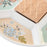 Snack tray DKD Home Decor 23,5 x 23,5 x 3 cm Green Stoneware
