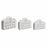 Set of decorative boxes DKD Home Decor Pets White Metal Cardboard 28 x 9,5 x 20 cm