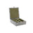 Jewelry box DKD Home Decor Silver Wood Aluminium Green 18 x 18 x 6 cm