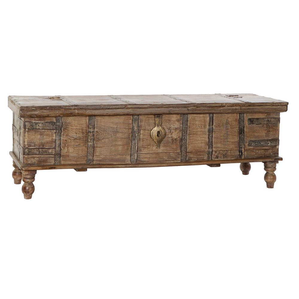 Chest DKD Home Decor Metal Mango wood (140 x 39 x 46 cm)