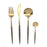 Cutlery DKD Home Decor Black Golden Stainless steel (1,8 x 0,3 x 23 cm) (2 x 0,3 x 21 cm)