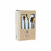 Cutlery DKD Home Decor Blue Silver Stainless steel 16 Pieces