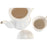 Piece Coffee Cup Set DKD Home Decor Natural Porcelain White