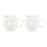 Piece Coffee Cup Set DKD Home Decor 250 ml Crystal Transparent Borosilicate Glass