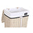 Set of Baskets DKD Home Decor 44 x 34 x 58 cm 45 x 35 x 58 cm Beige White wicker