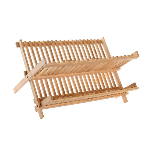 Folding Draining Rack for Kitchen DKD Home Decor 42 x 27,5 x 38 cm Natural