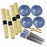 Sushi Set DKD Home Decor 14,5 x 14,5 x 31 cm Black Blue Stoneware Oriental (16 Pieces)