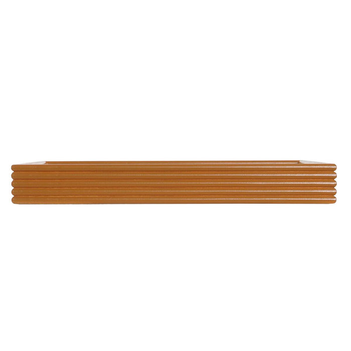 Set of trays DKD Home Decor Natural Mustard MDF Wood 40 x 5 x 30 cm Boho (2 Units)