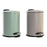 Pedal bin DKD Home Decor Beige Green 3 L Urban (2 Units)