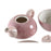 Tea Set DKD Home Decor Pink White 750 ml Dolomite (3 Units)