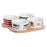 Appetizer Set DKD Home Decor 19,7 x 19,7 x 1 cm Natural Red Blue White Stoneware Mediterranean Houses