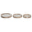 Set of trays DKD Home Decor White Brown Mango wood Floral Arab 39 x 39 x 4,5 cm