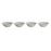 Set of bowls DKD Home Decor White Porcelain 17 x 17 x 7 cm