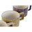 Piece Coffee Cup Set DKD Home Decor Green Pink Mustard Lilac Metal Bamboo 260 ml