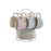 Piece Coffee Cup Set DKD Home Decor Blue White Green Lilac Metal 180 ml