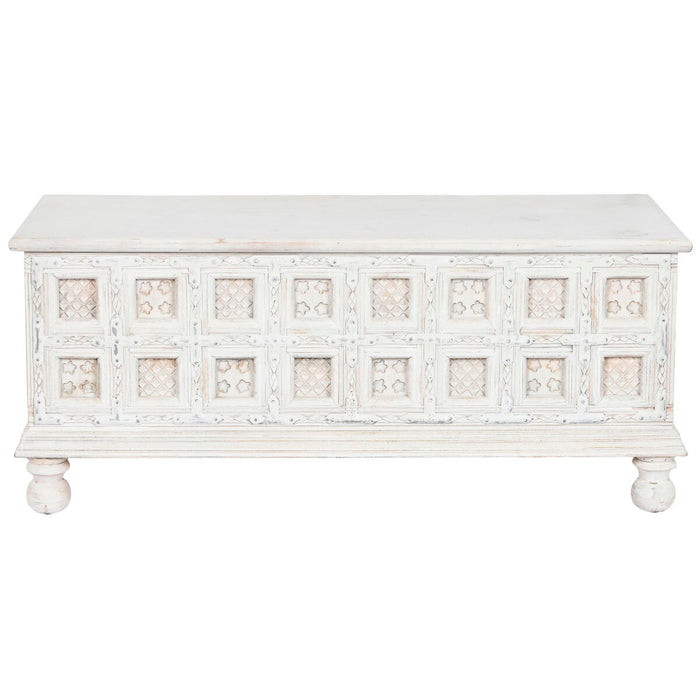 Chest Home ESPRIT White Mango wood 110 x 40 x 48 cm