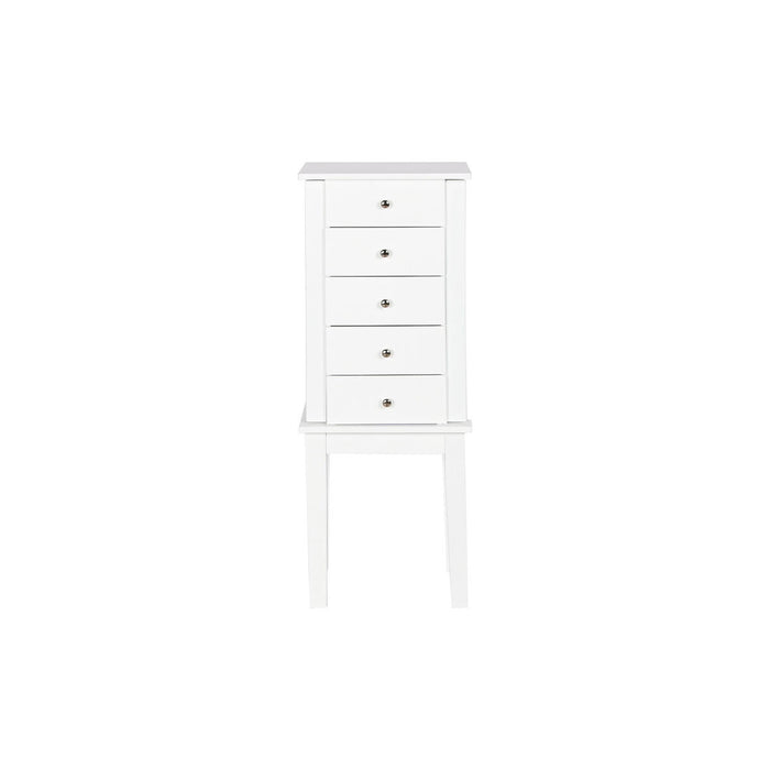 Jewellery Stand Home ESPRIT White Mirror MDF Wood 34 x 26,5 x 92 cm