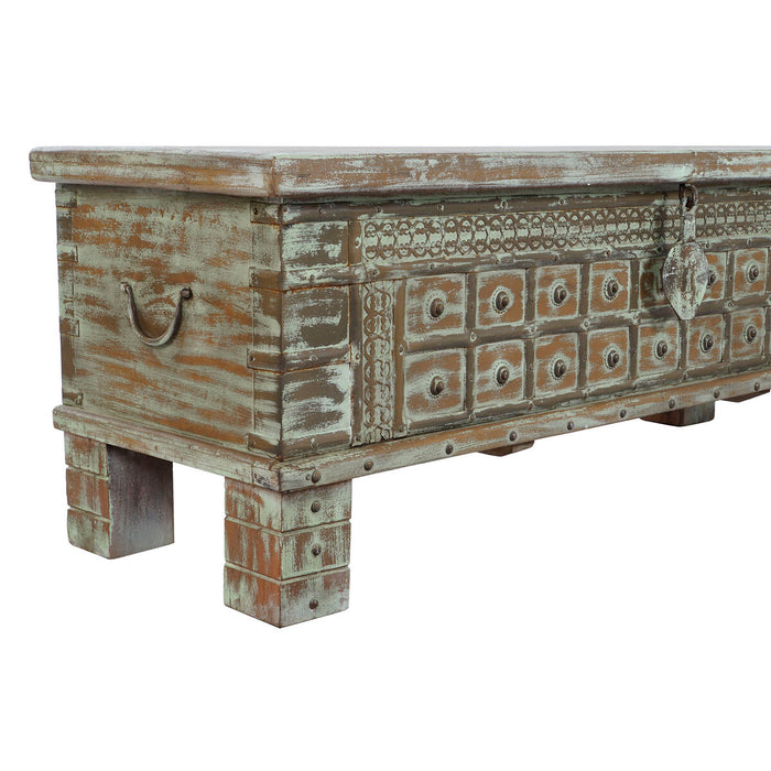 Chest Home ESPRIT Turquoise 127 x 43 x 46 cm