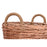 Woodshed Home ESPRIT Dark brown Light grey wicker Rope 71 x 62 x 57 cm (4 Units)