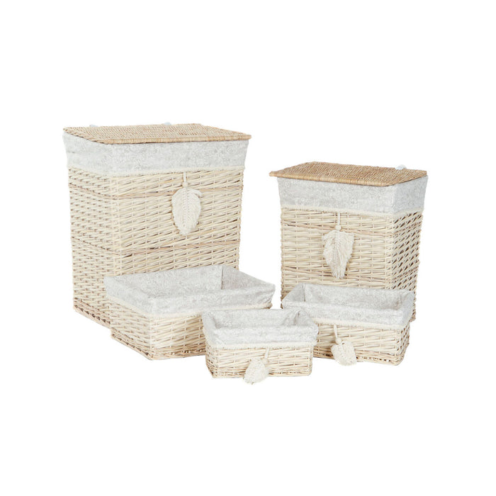 Set of Baskets Home ESPRIT Cream Natural 47 x 35 x 55 cm