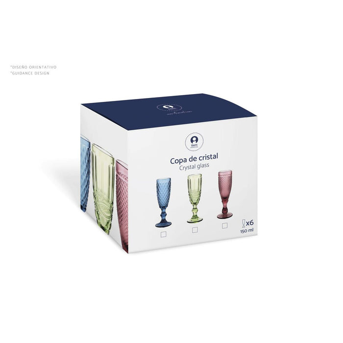 Set of cups Home ESPRIT Crystal 240 ml (6 Units)