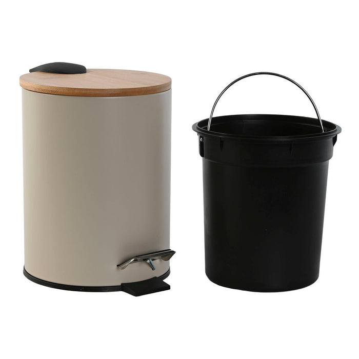 Waste bin Home ESPRIT Beige Turquoise Modern 3 L (2 Units)