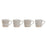 Piece Coffee Cup Set Home ESPRIT White Beige Stoneware 4 Pieces 180 ml