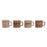 Piece Coffee Cup Set Home ESPRIT Brown Stoneware 4 Pieces 180 ml