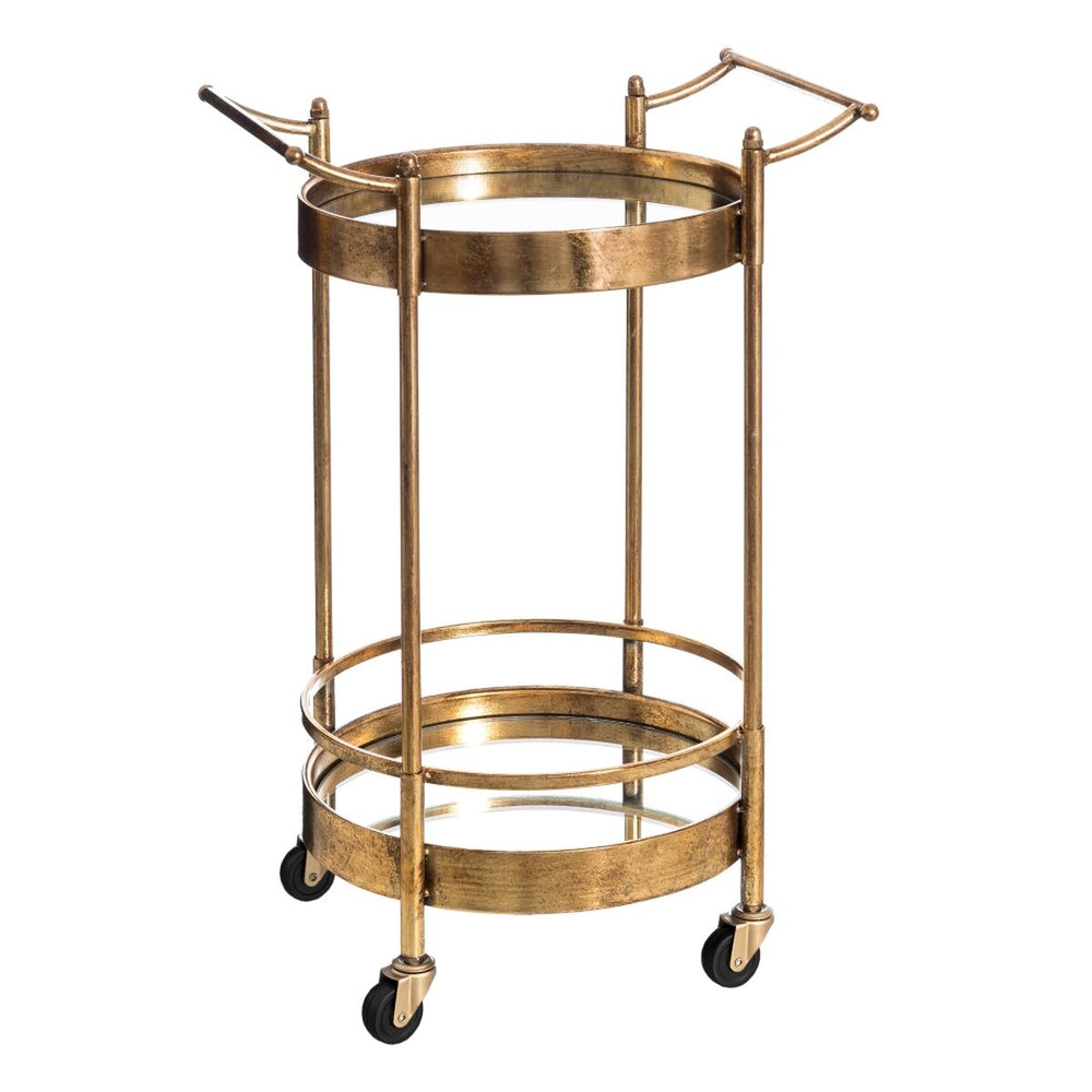 Kitchen Trolley Golden Crystal Iron 50,5 x 40 x 74,5 cm