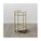 Kitchen Trolley 43 x 43 x 70 cm Mirror Golden Metal