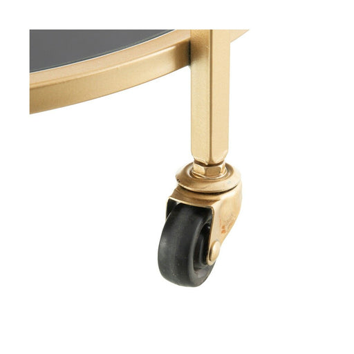Kitchen Trolley 43 x 43 x 70 cm Mirror Golden Metal