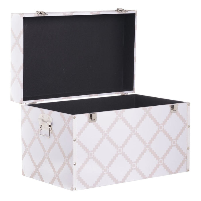 Set of Chests 51 x 31 x 32 cm PVC DMF (2 Pieces)